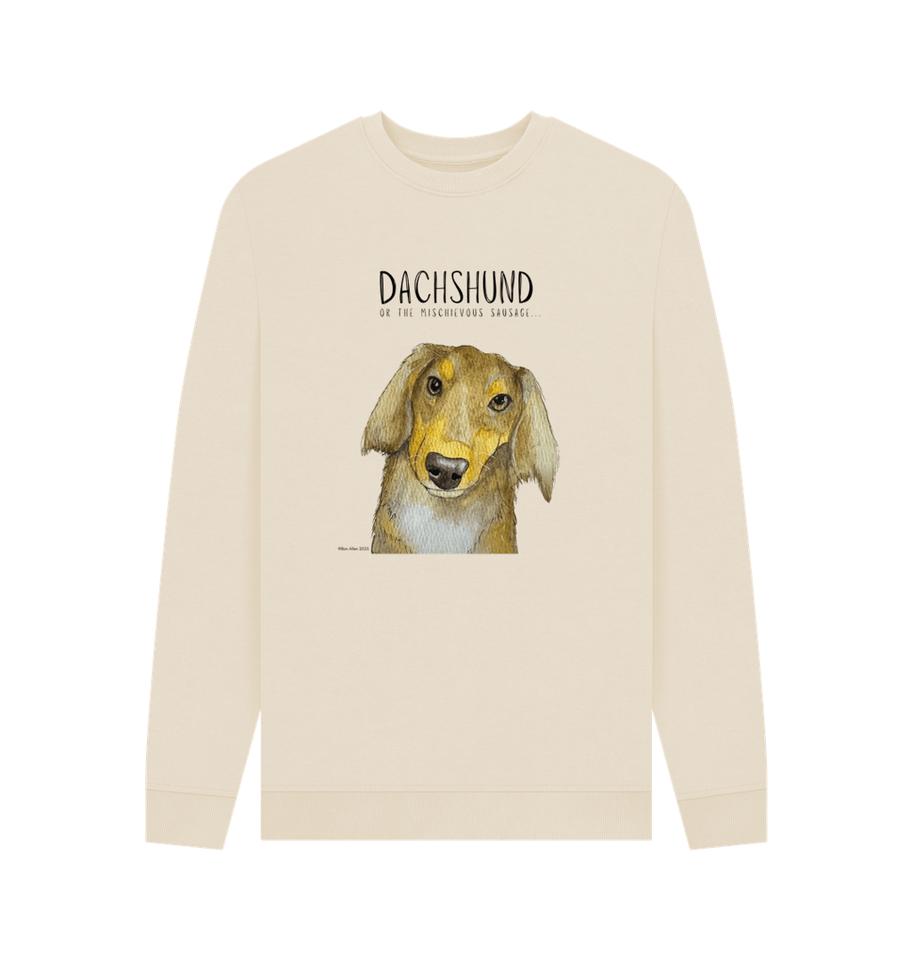 Long Haired Hot Dog Sweatshirt for Dachshund Lovers