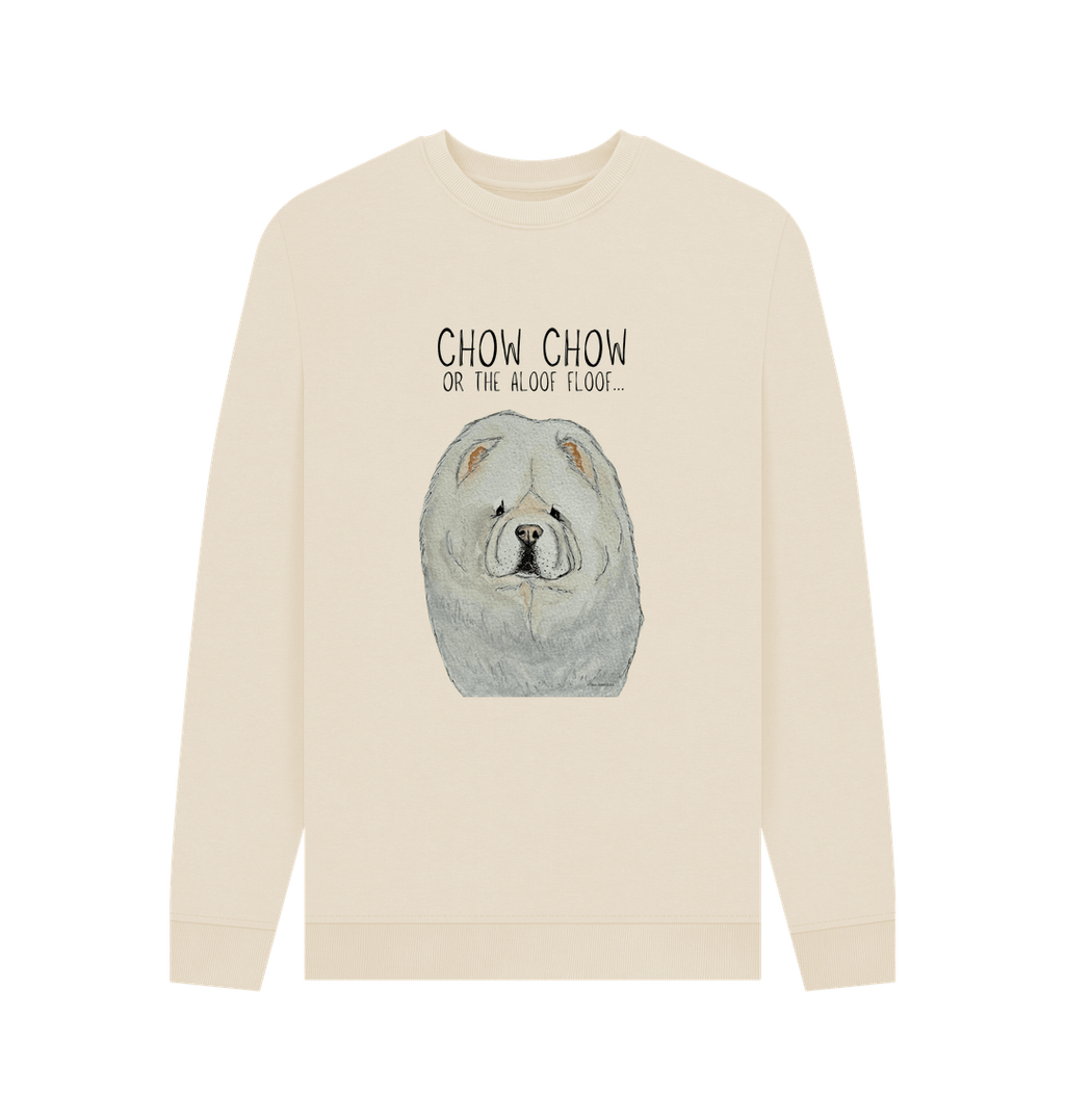 Cream Chow Chow Men's Crewneck Sweatshirt