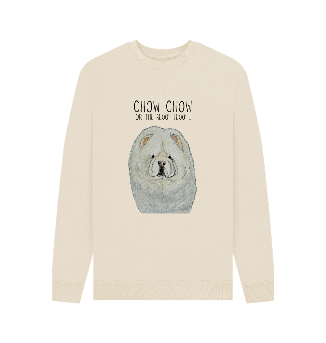 Cream Chow Chow Men's Crewneck Sweatshirt