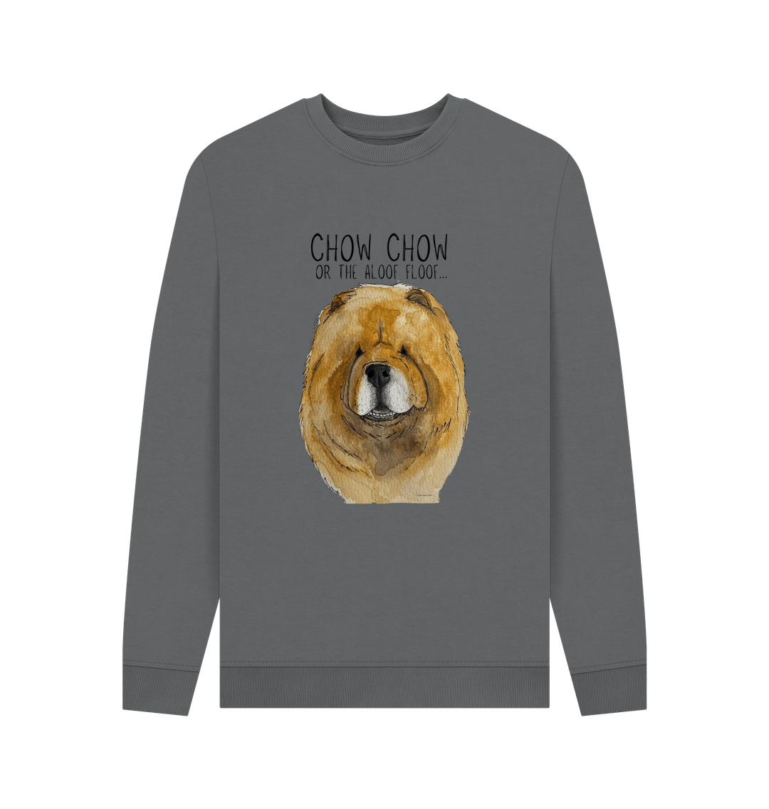 Red Chow Chow Men's Crewneck Sweatshirt
