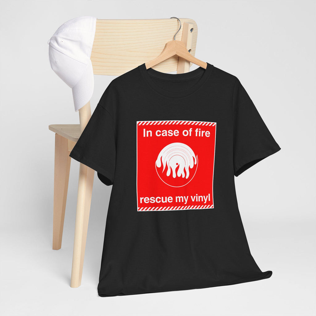 In Case of Fire Save My Vinyl T Shirt