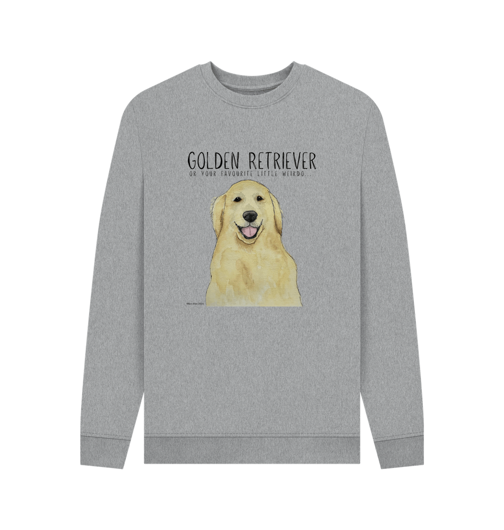 Golden Retriever Vibes Sustainable Mens Sweatshirt