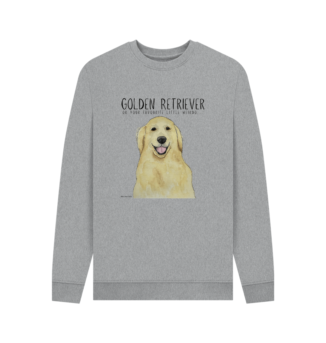 Golden Retriever Vibes Sustainable Mens Sweatshirt