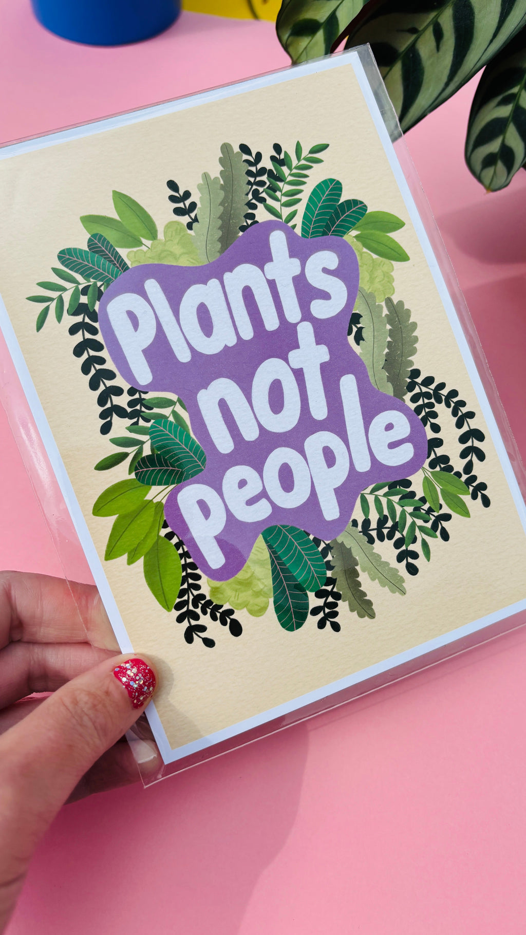 Plants Not People Wall Art Print