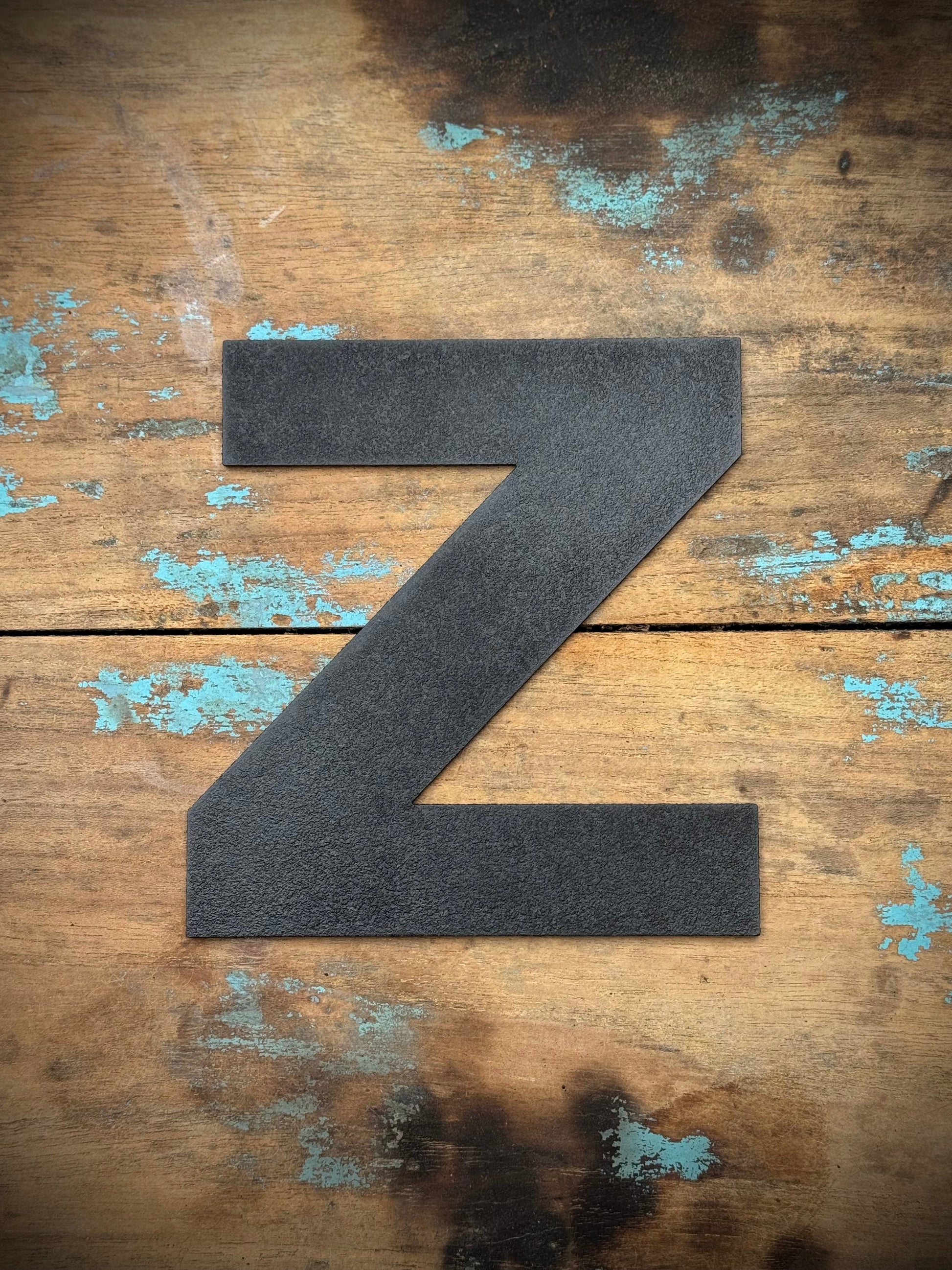 Black Metal Letters 12 inch and 5 inch Rustic Industrial Wall Decor