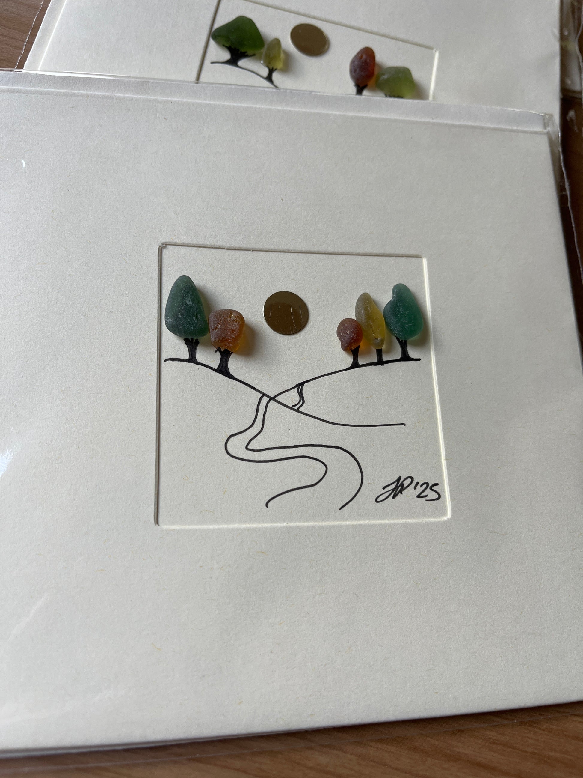 Reflective Trees Blank Card