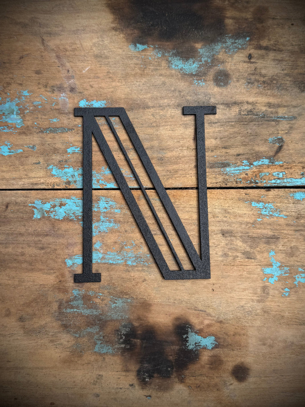 Black Art Deco Metal Letters and Numbers 5 inch or 12 inch