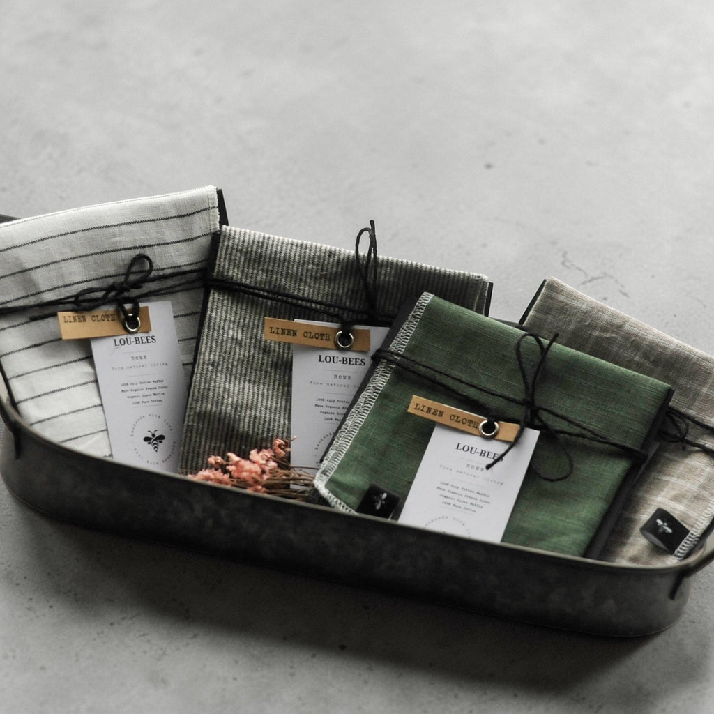 Striped Linen cloth set