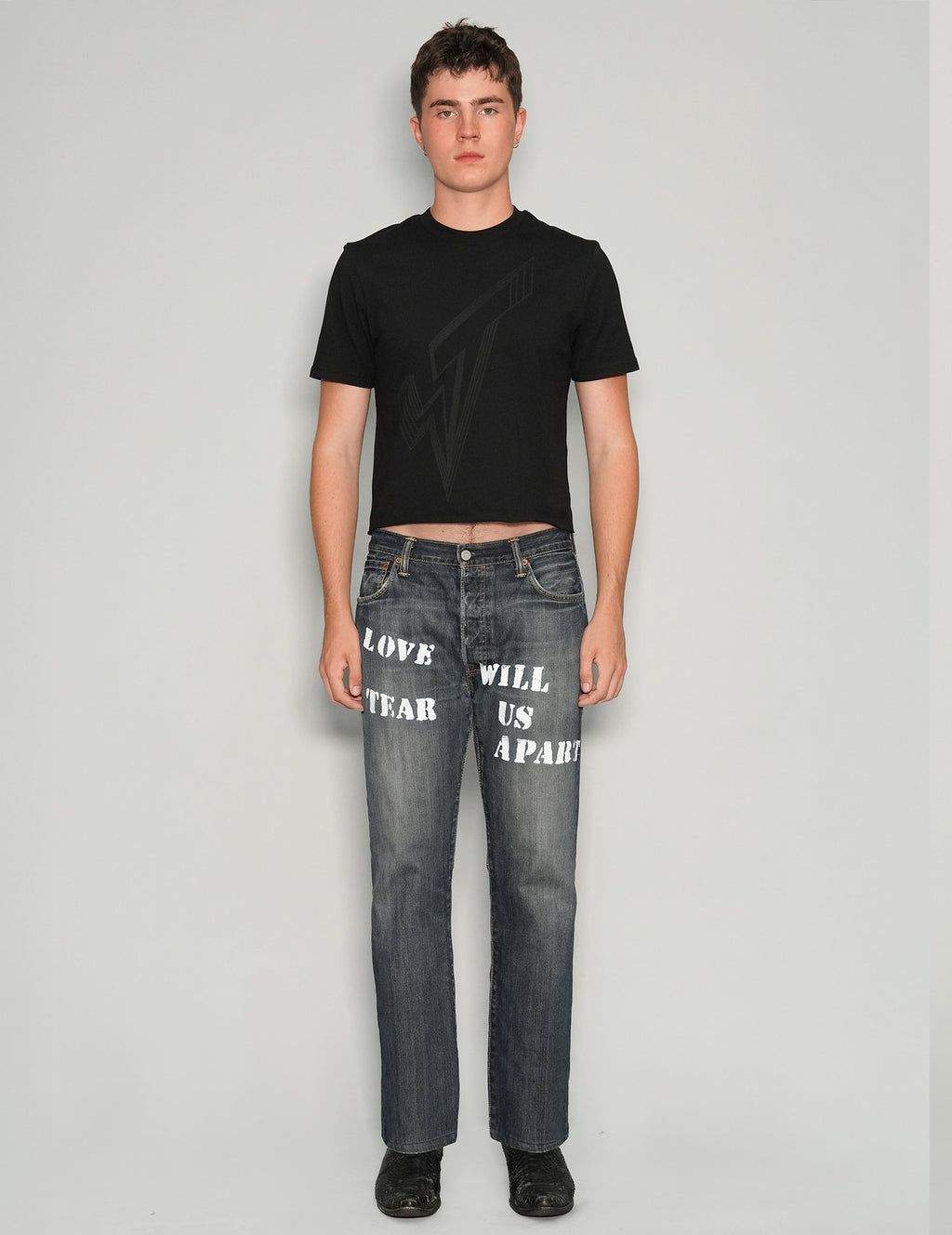 Love Will Tear Us Apart Indigo Jeans Unisex Vintage