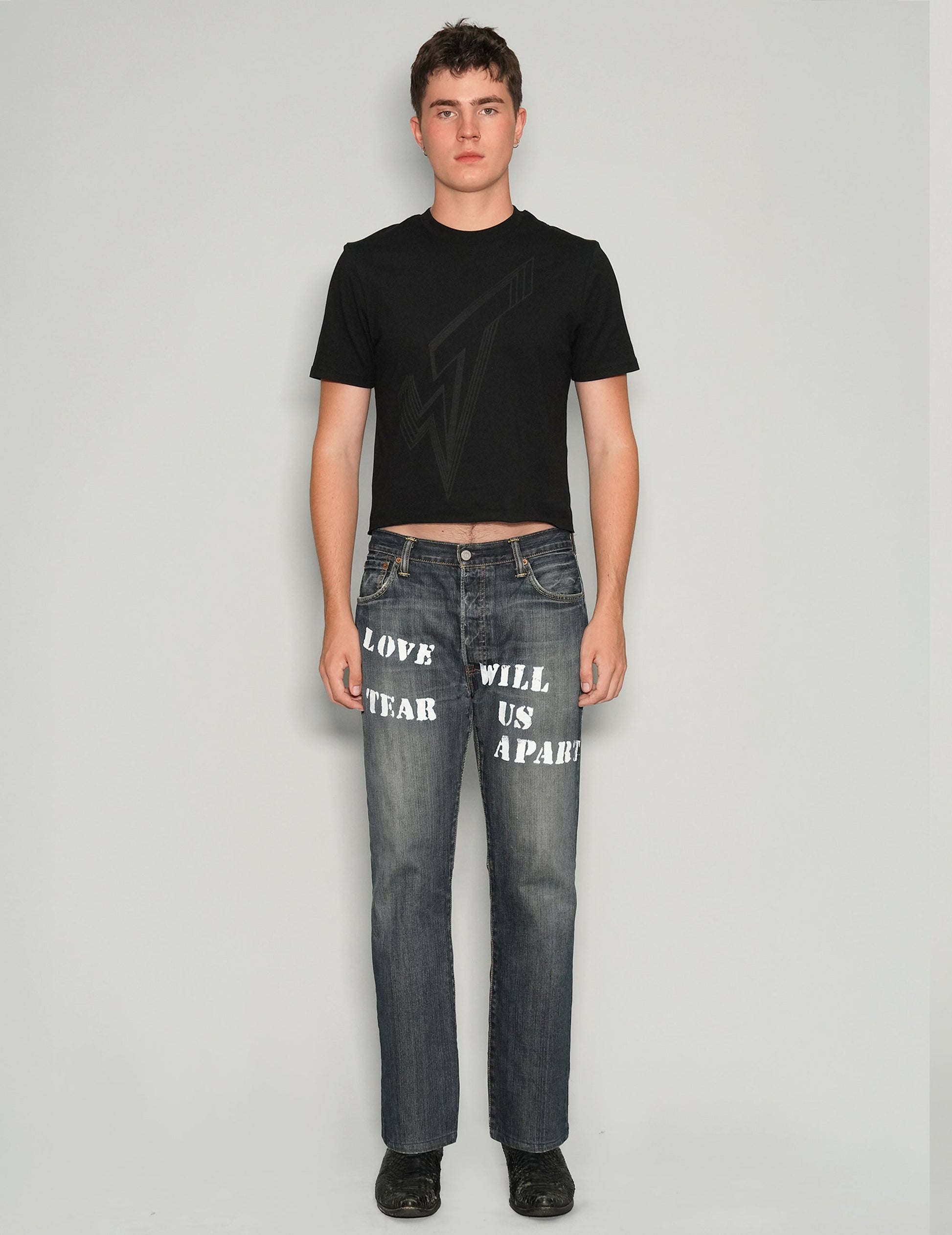 Love Will Tear Us Apart Indigo Jeans Unisex Vintage