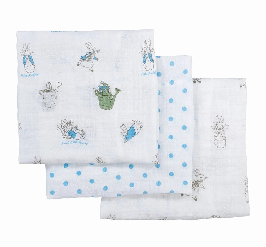 Peter Rabbit Soft Toy and Muslin Set
