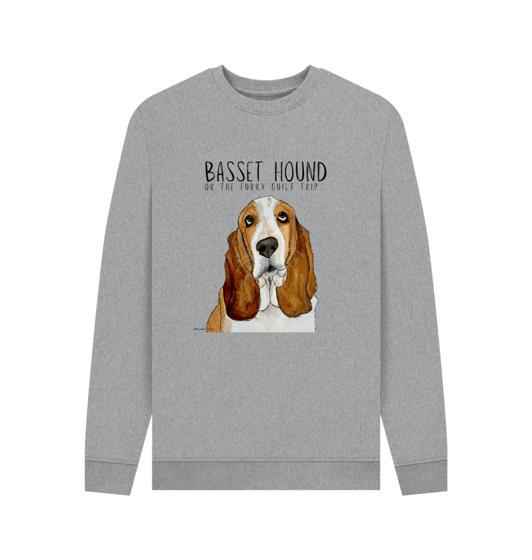 Basset Hound Crew Neck Sweatshirt