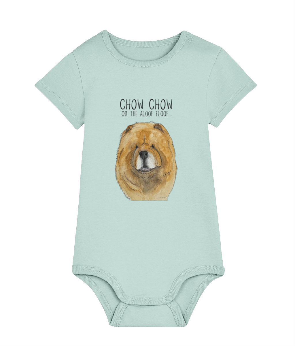 Red Chow Chow Baby Bodysuit
