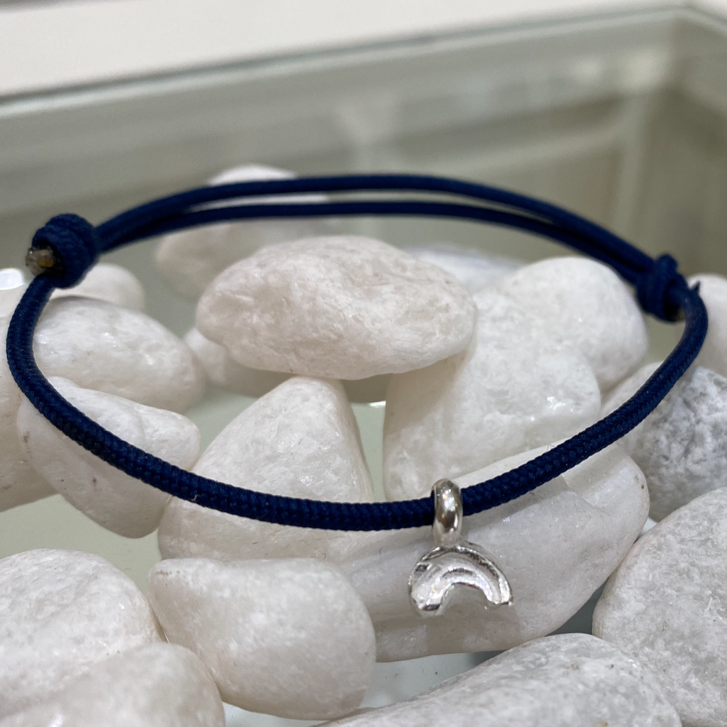 Rainbow Rope Bracelet Sterling Silver