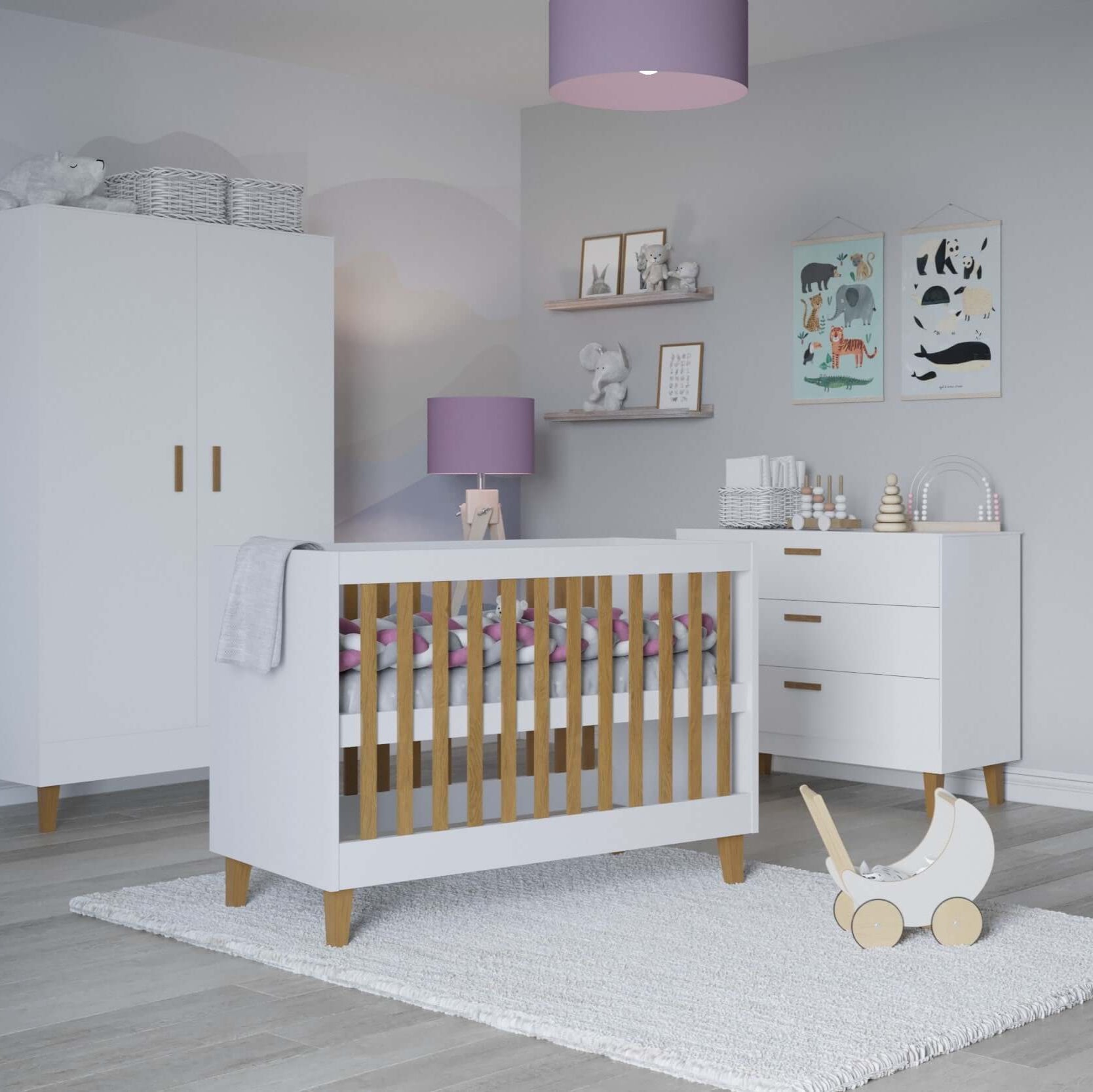 Baby Bed Kubi - White