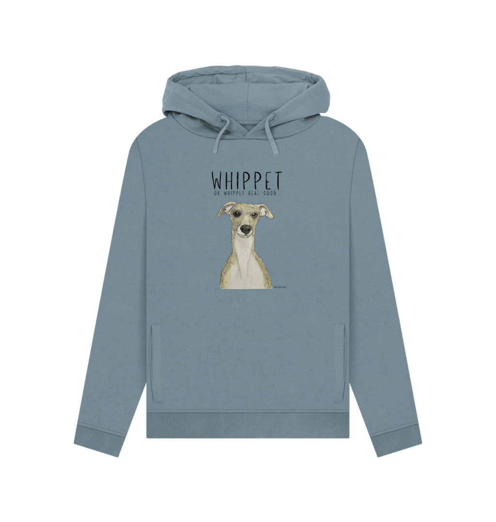 Women's Whippet Organic Cotton Hoodie Ethical and Cozy