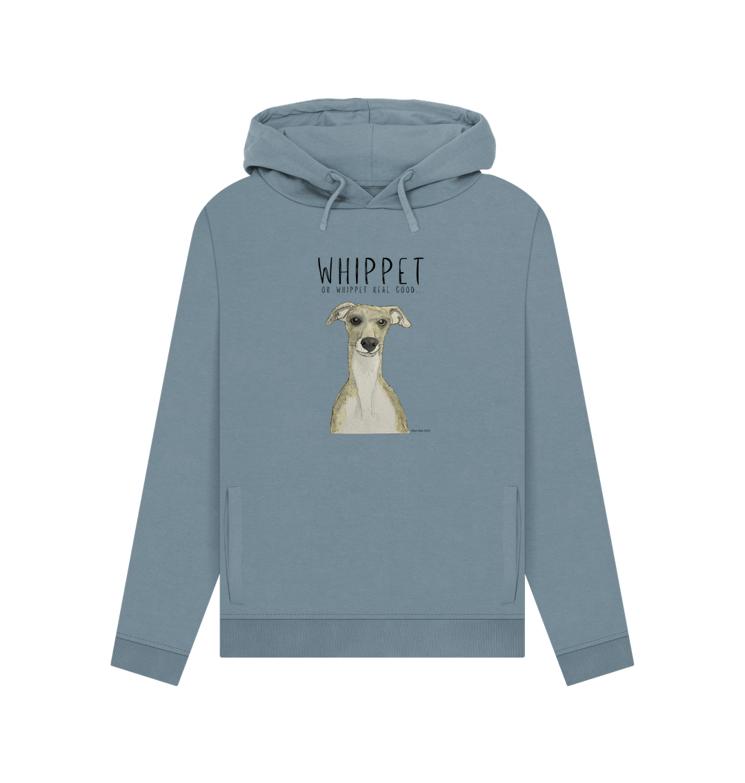 Women's Whippet Organic Cotton Hoodie Ethical and Cozy