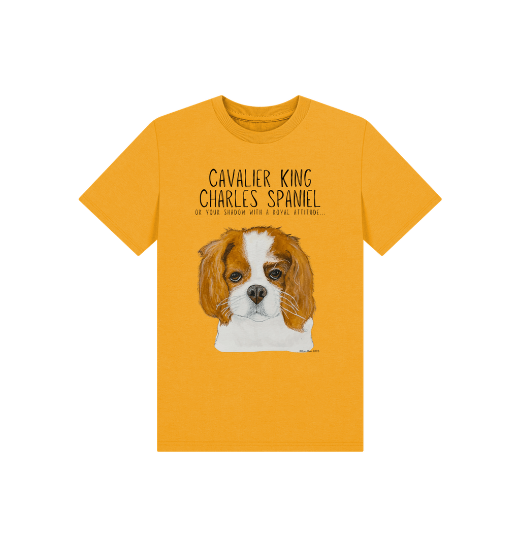 Eco Kids Tee with Cavalier King Charles Spaniel Print