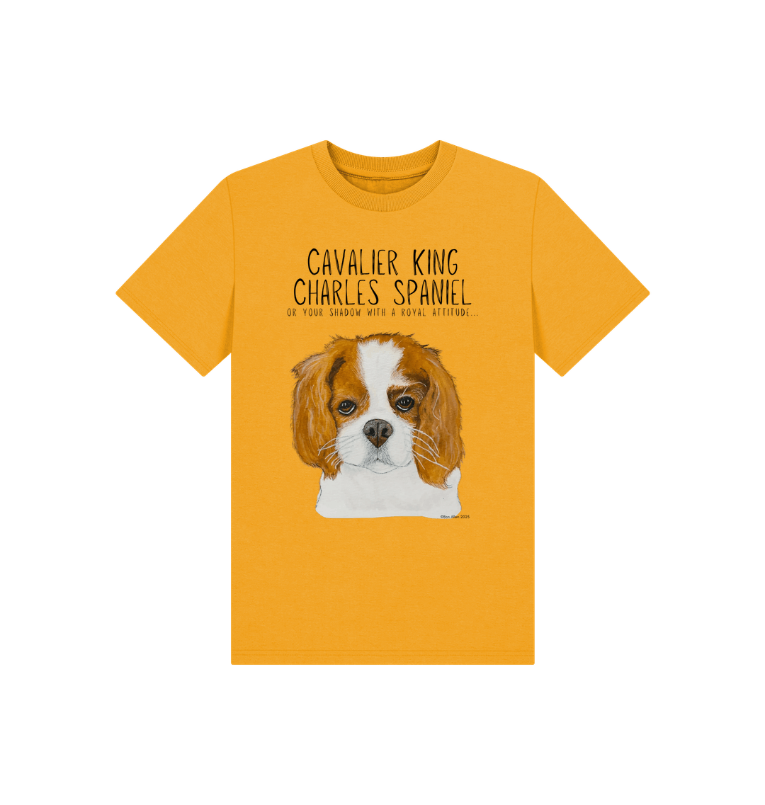 Eco Kids Tee with Cavalier King Charles Spaniel Print