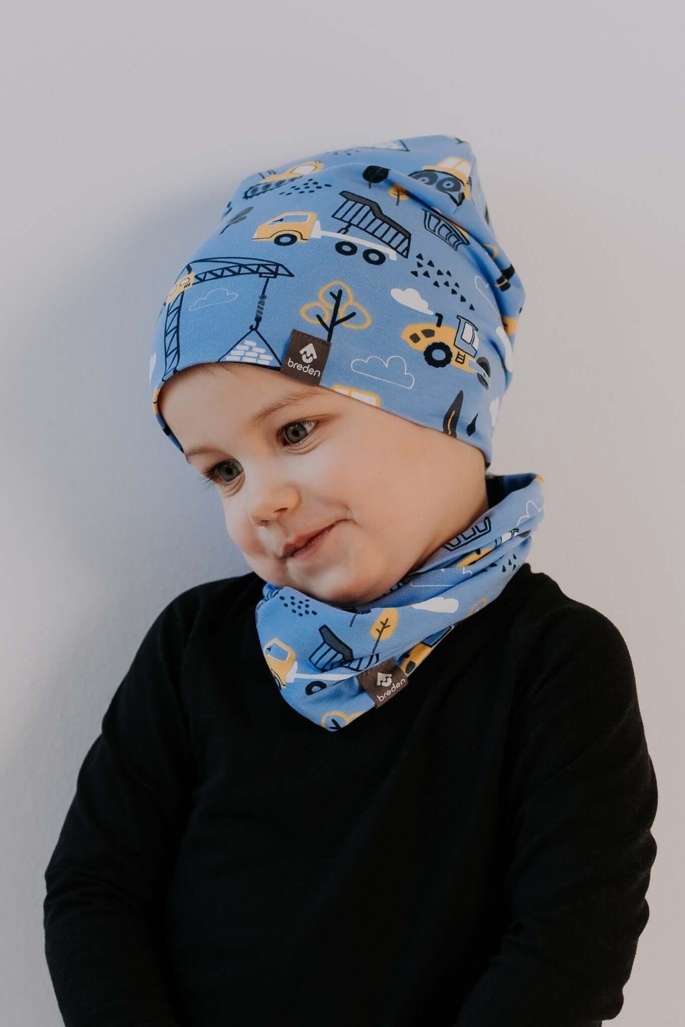 Double Cotton Hat DARGO - Perfect Baggy Hat for Kids, Stretchy & Pre-Stitched Folds by Breden at www.brixbailey.com