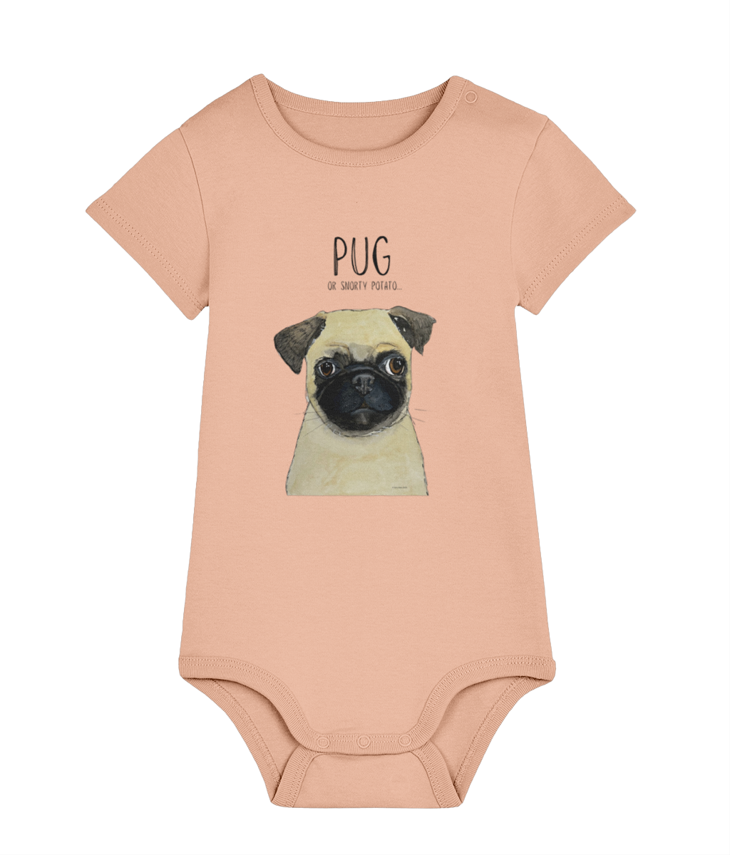 Pug Baby Bodysuit