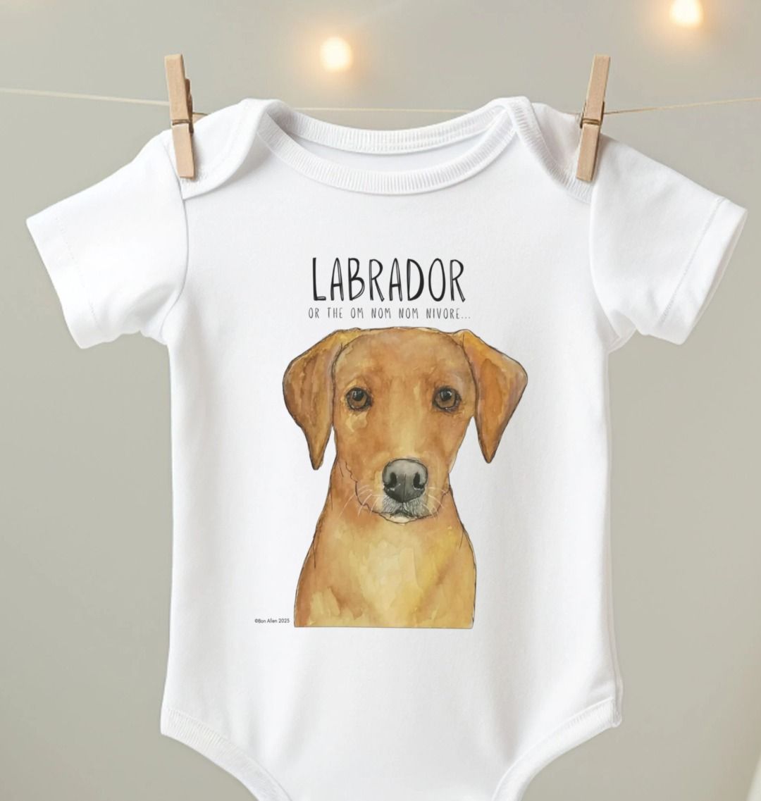 Fox Red Labrador Baby Bodysuit