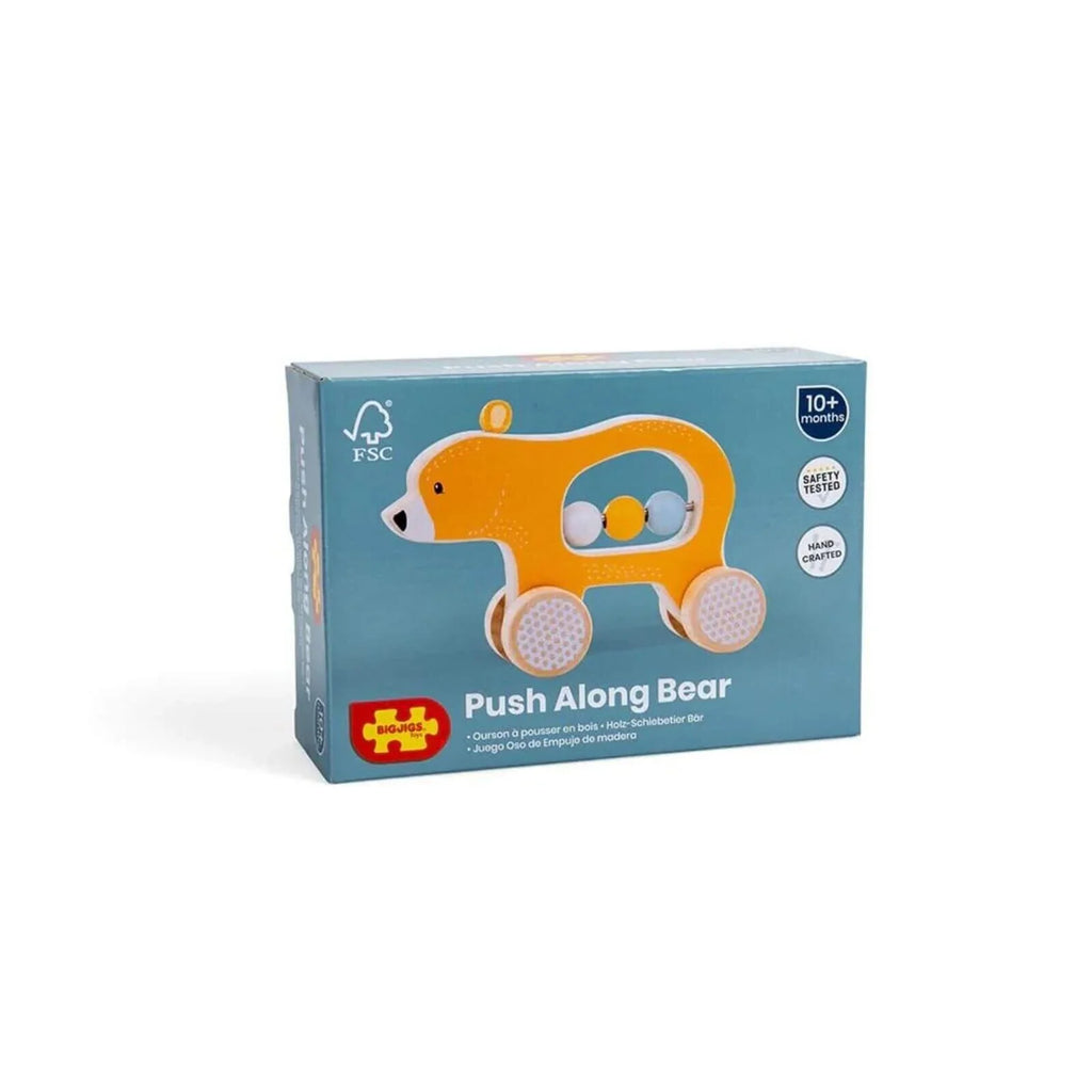 Push Along Wooden Bear Toy
