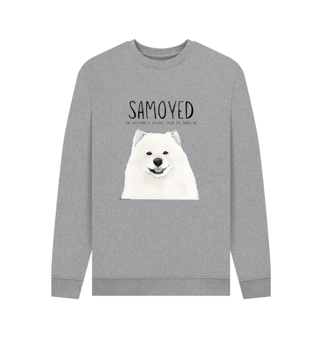 Samoyed Crewneck Sweatshirt Warm Fluffy and Rather Suspicious
