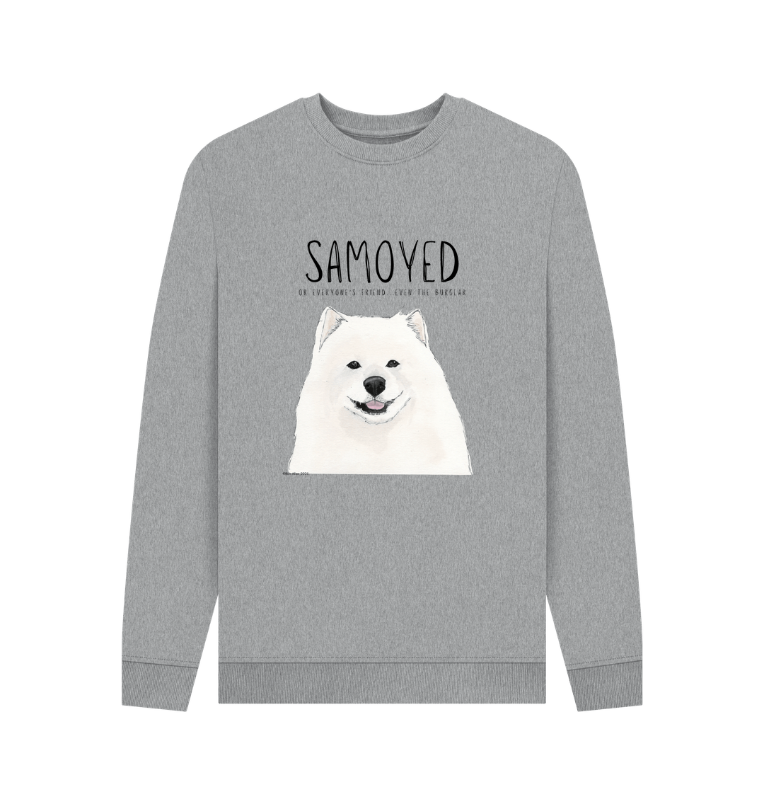 Samoyed Crewneck Sweatshirt Warm Fluffy and Rather Suspicious