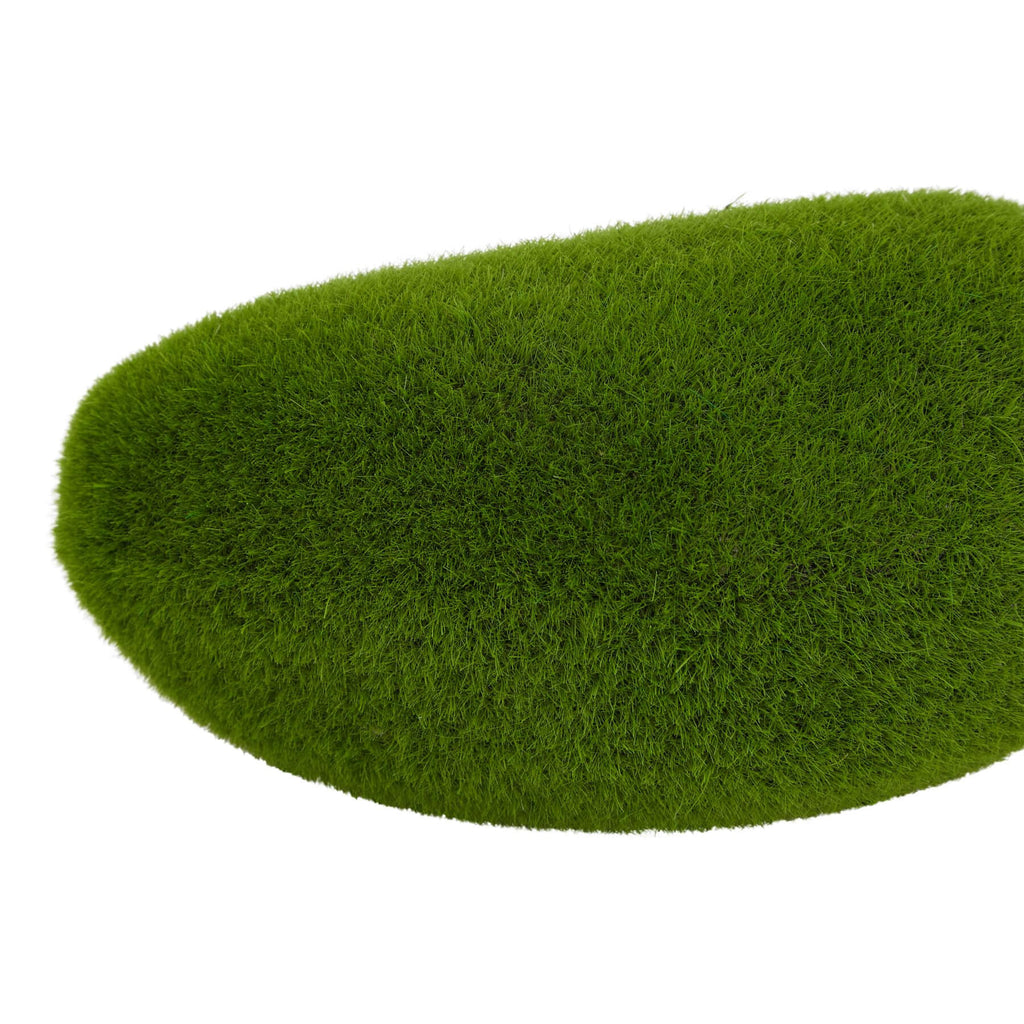Handcrafted faux moss set with three lifelike pieces in natural green, perfect for botanical decor and centerpieces. by sostter at brixbailey.com