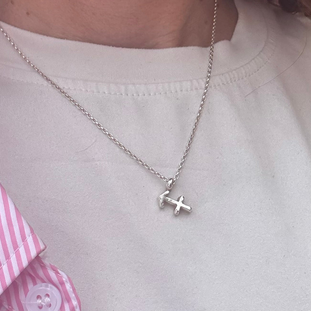 Silver Zodiac Pendant Necklace