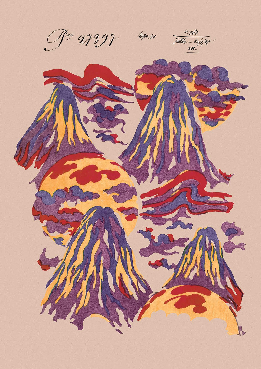 Mount Lucio Vintage Archive Poster Print