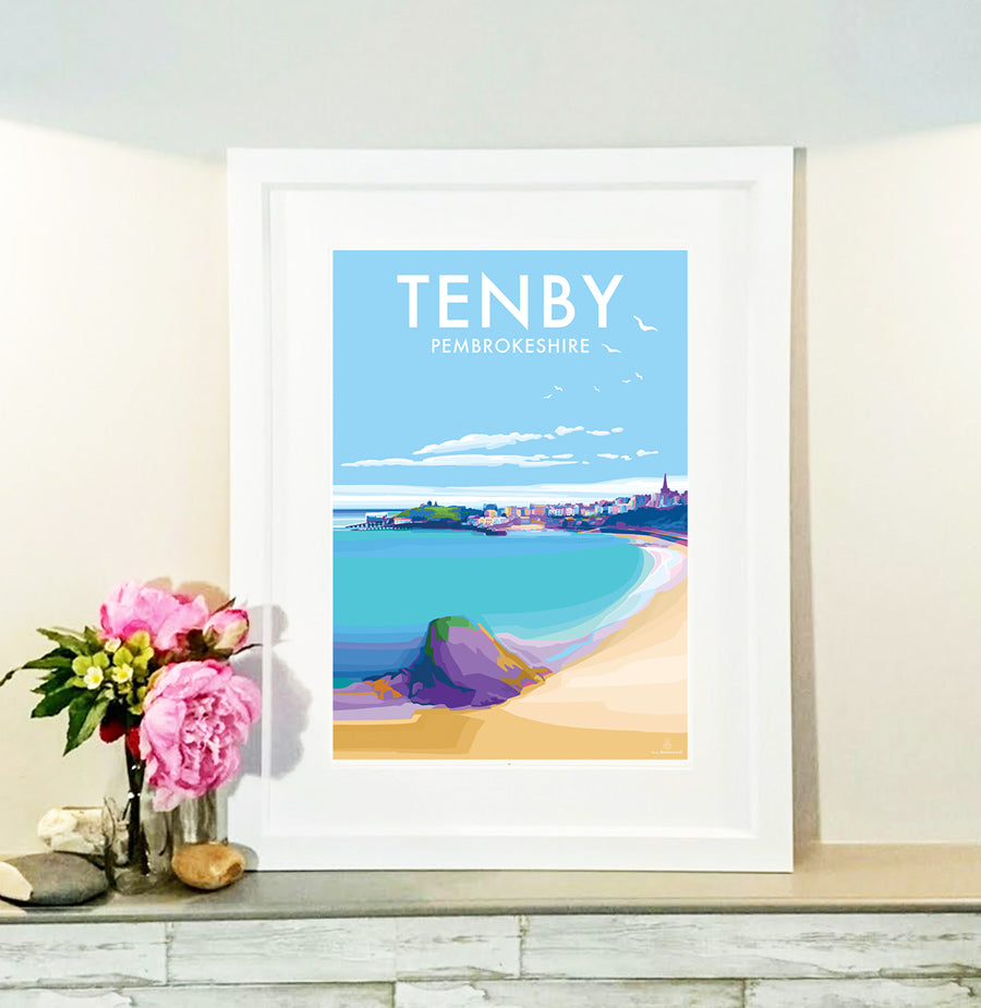 Tenby Vintage Travel Poster