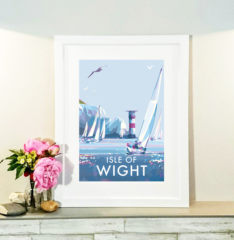 Isle of Wight Vintage Travel Poster Print