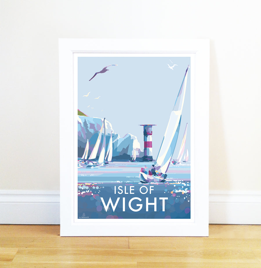 Isle of Wight Vintage Travel Poster Print