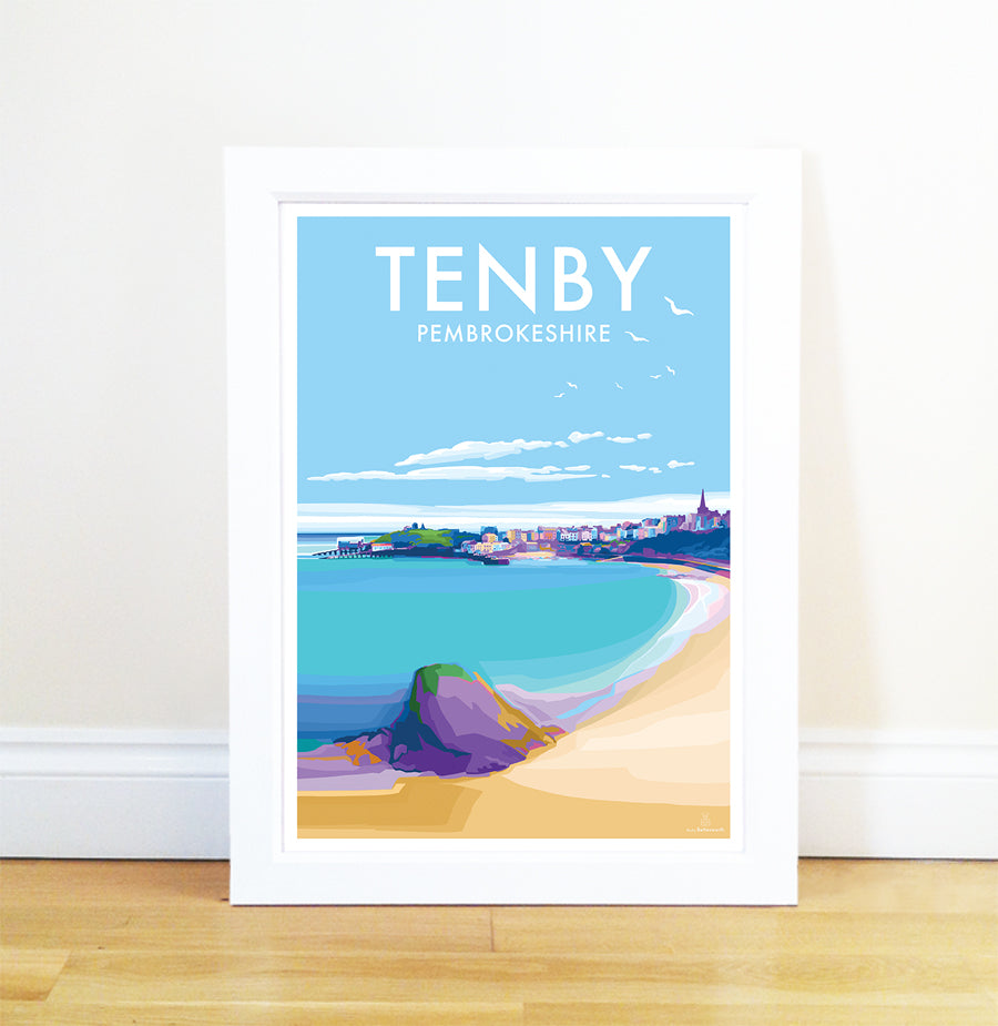 Tenby Vintage Travel Poster
