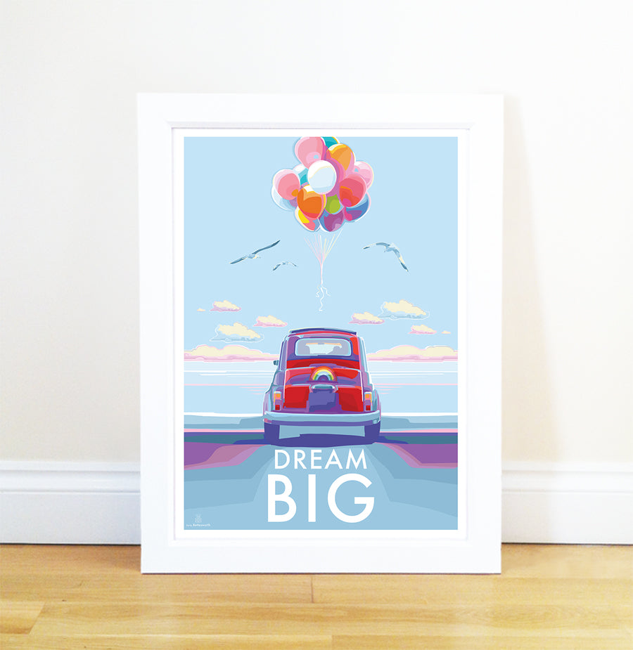 Dream Big Vintage Motivational Poster