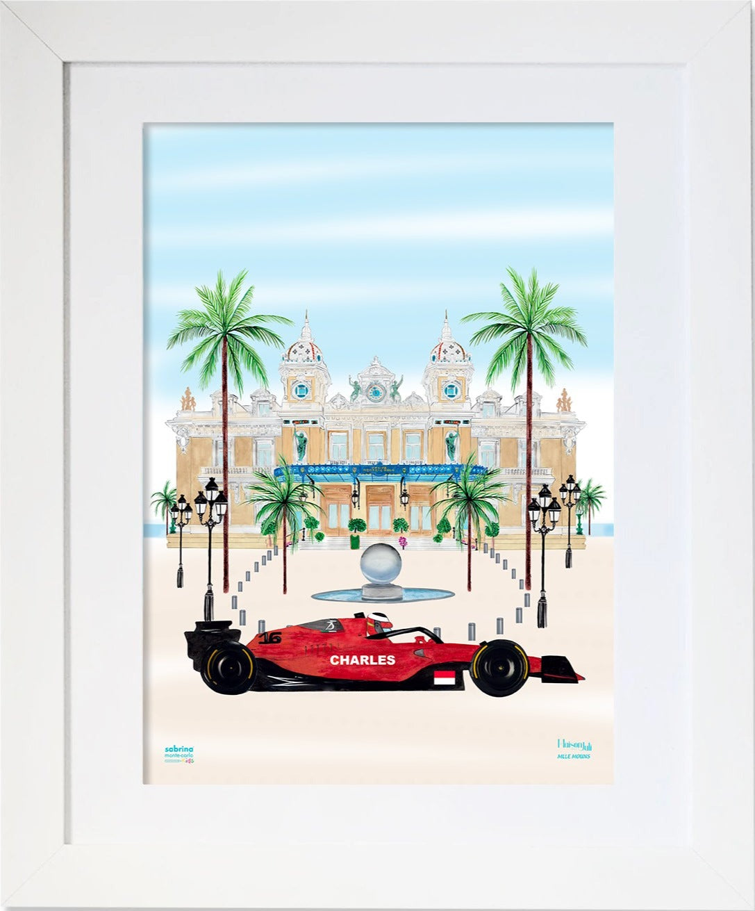 Personalised Sport Car in Monaco Print