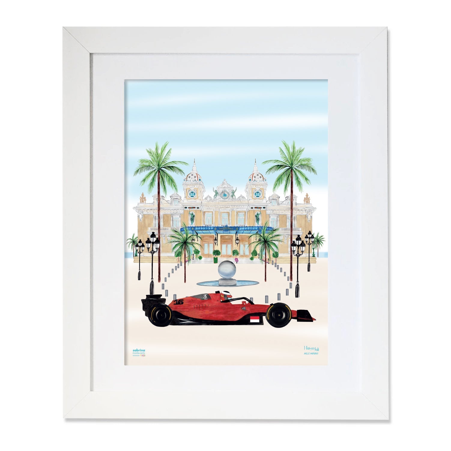 Personalised Sport Car in Monaco Print