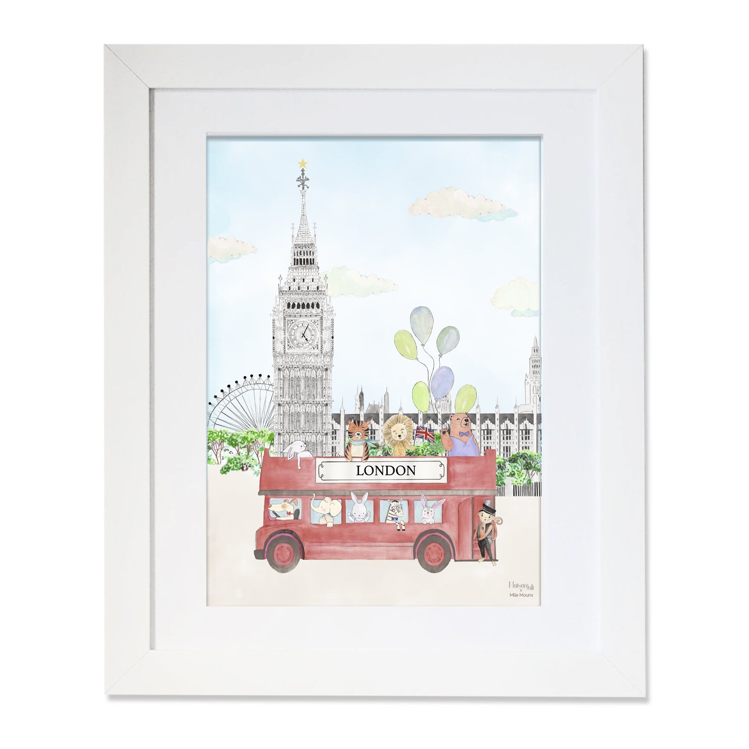 The Animals and Big Ben Personalised for Boys