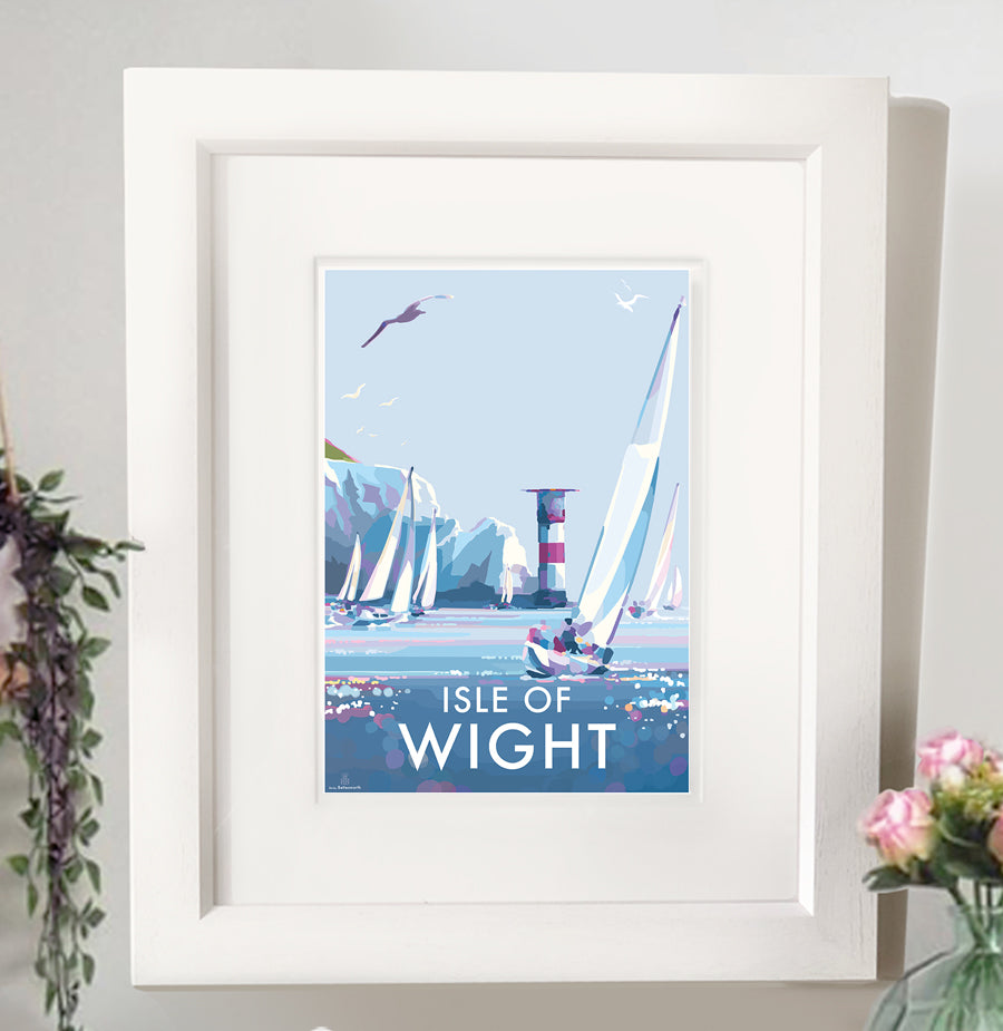 Isle of Wight Vintage Travel Poster Print