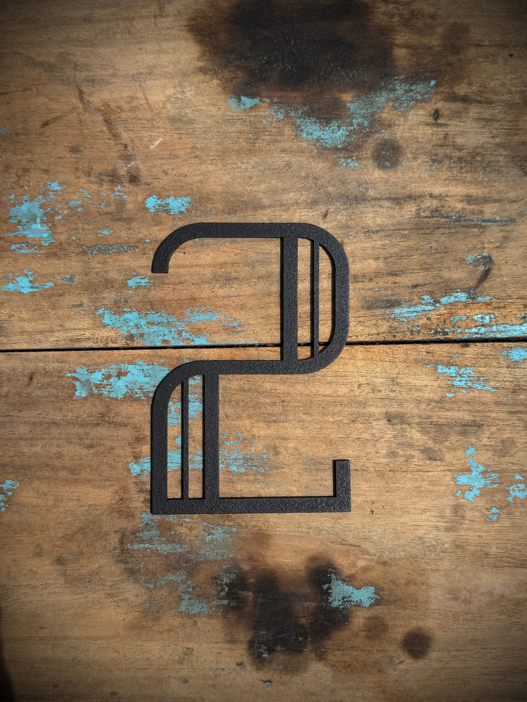 Black Art Deco Metal Letters and Numbers 5 inch or 12 inch