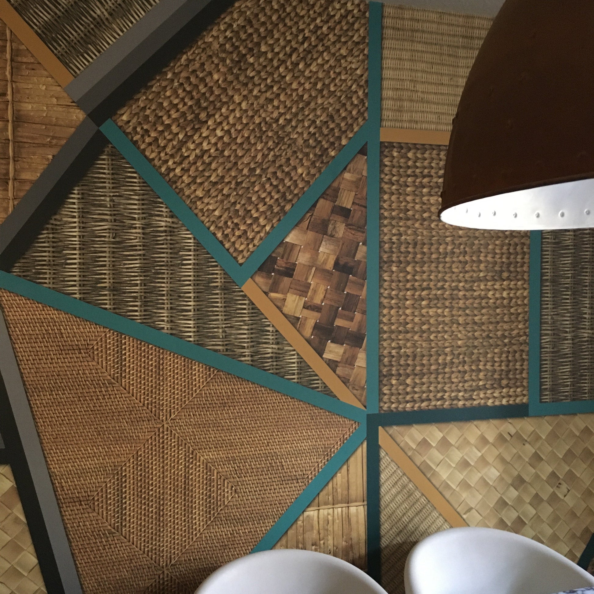 Wicker Geometric Mural Wallpaper