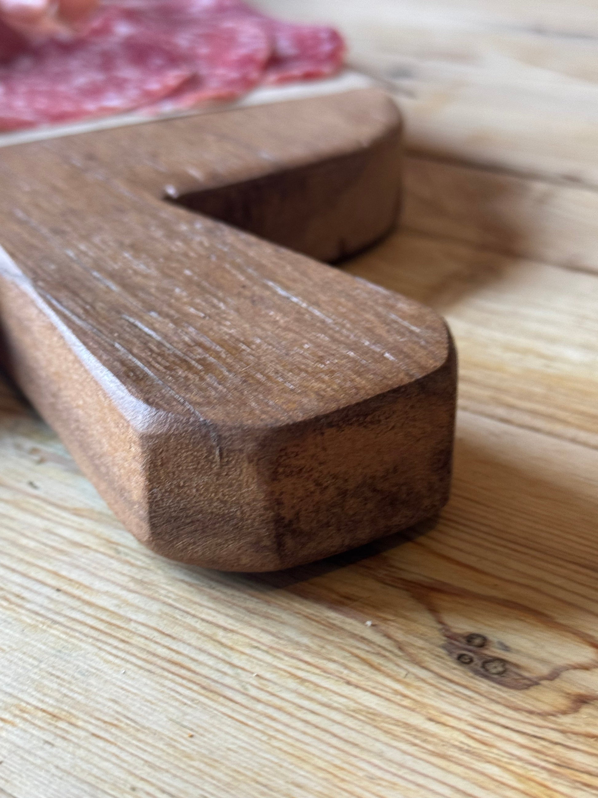 Rustic Wooden Cheese Board and Charcuterie Platter