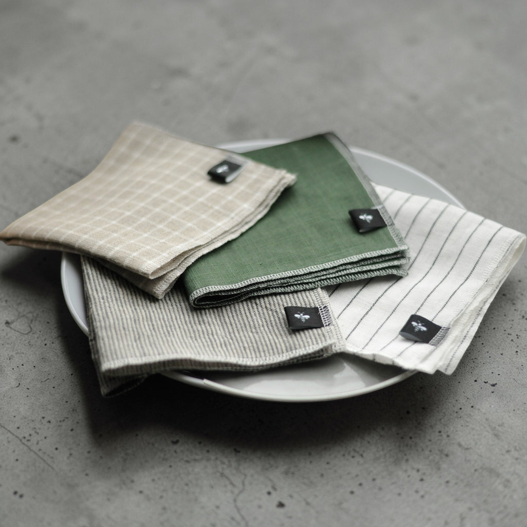 Striped Linen cloth set