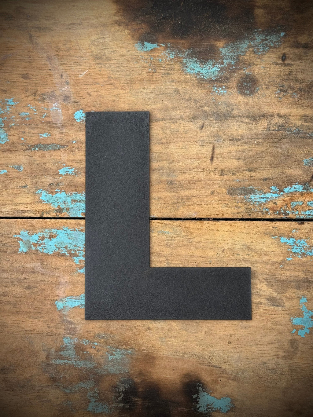 Black Metal Letters 12 inch and 5 inch Rustic Industrial Wall Decor