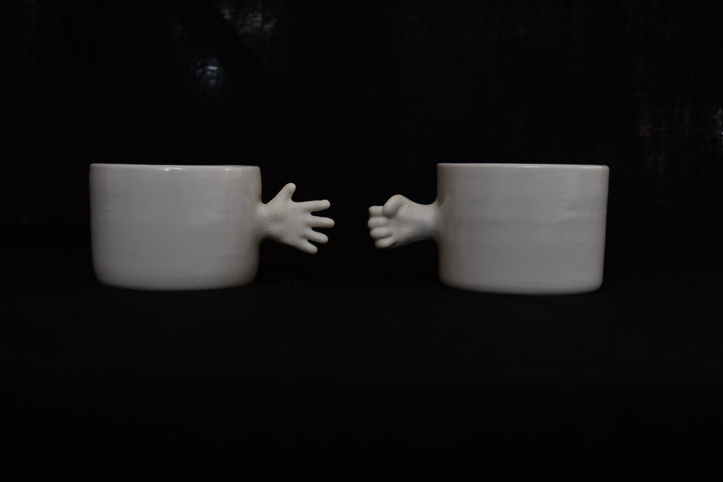 Rock Paper Scissors Porcelain Cup Set