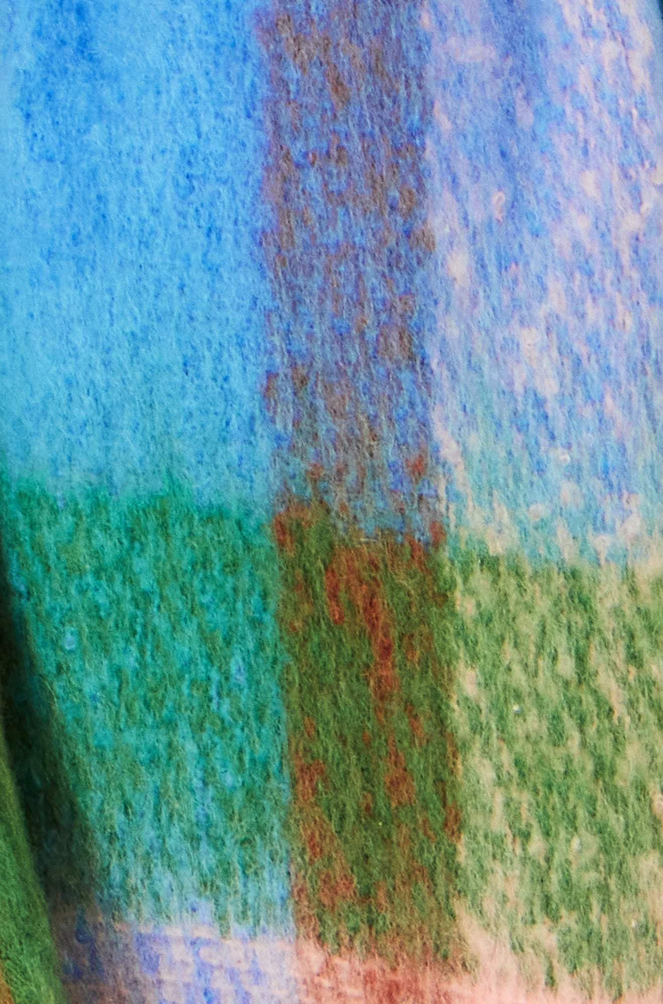 Blue and Pink Check Soft Scarf