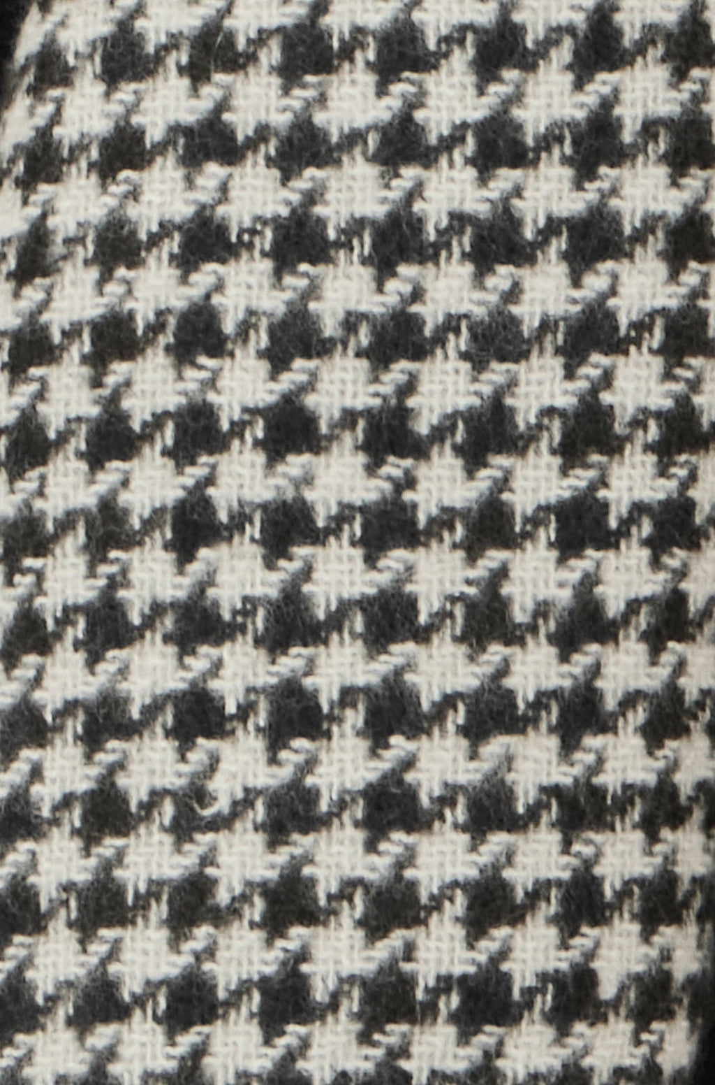 Black Dog Tooth Scarf with Stitch Detail