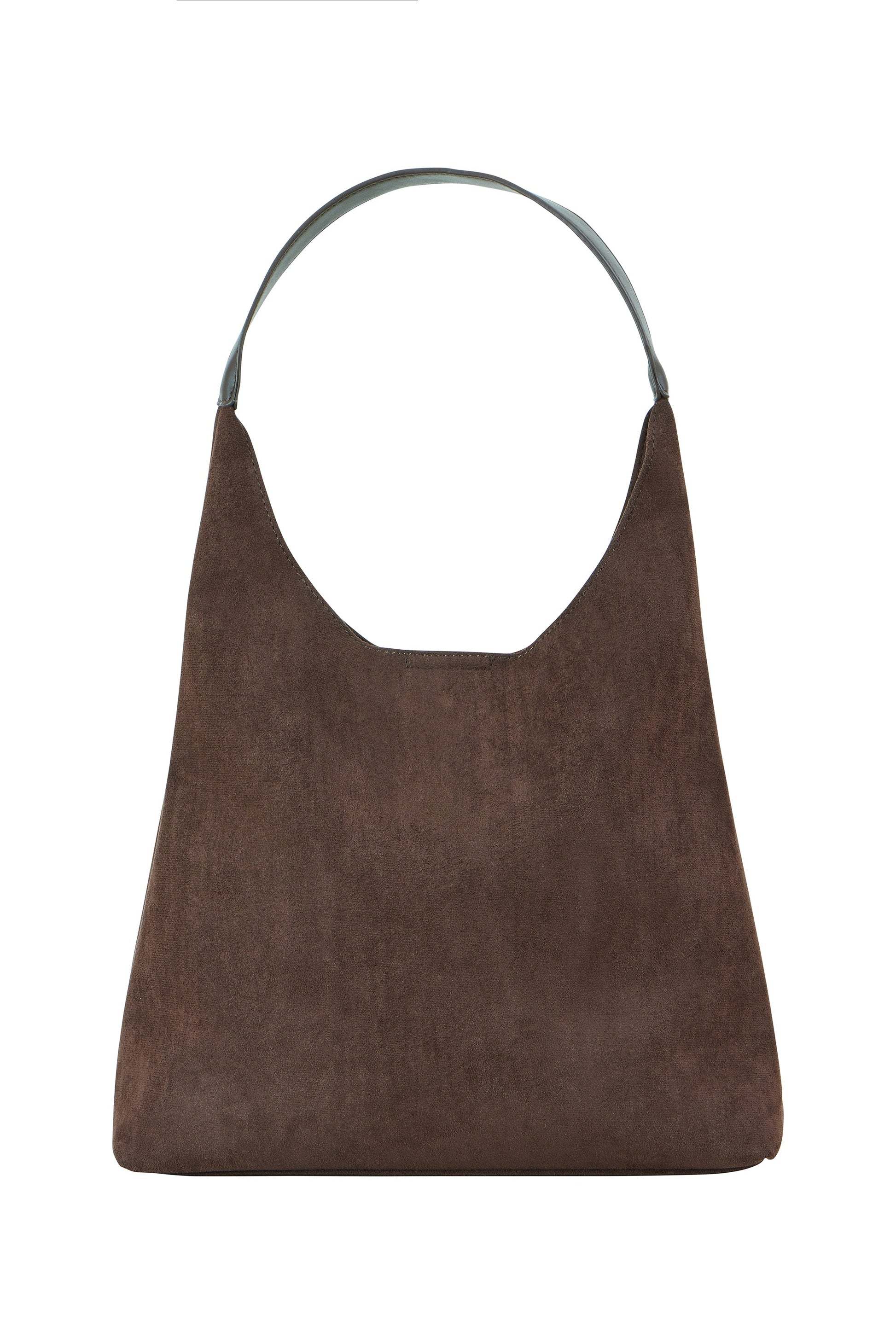 Brown Shoulder Bag with Detachable Inside Pouch